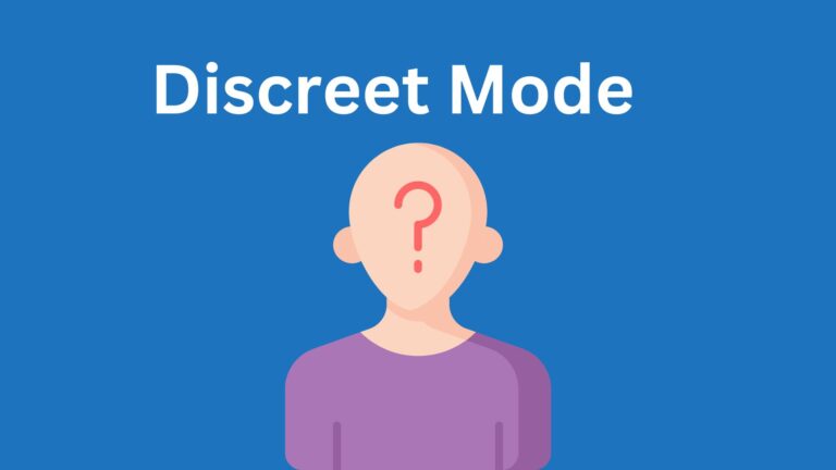 What is Discreet mode on Sniffies?