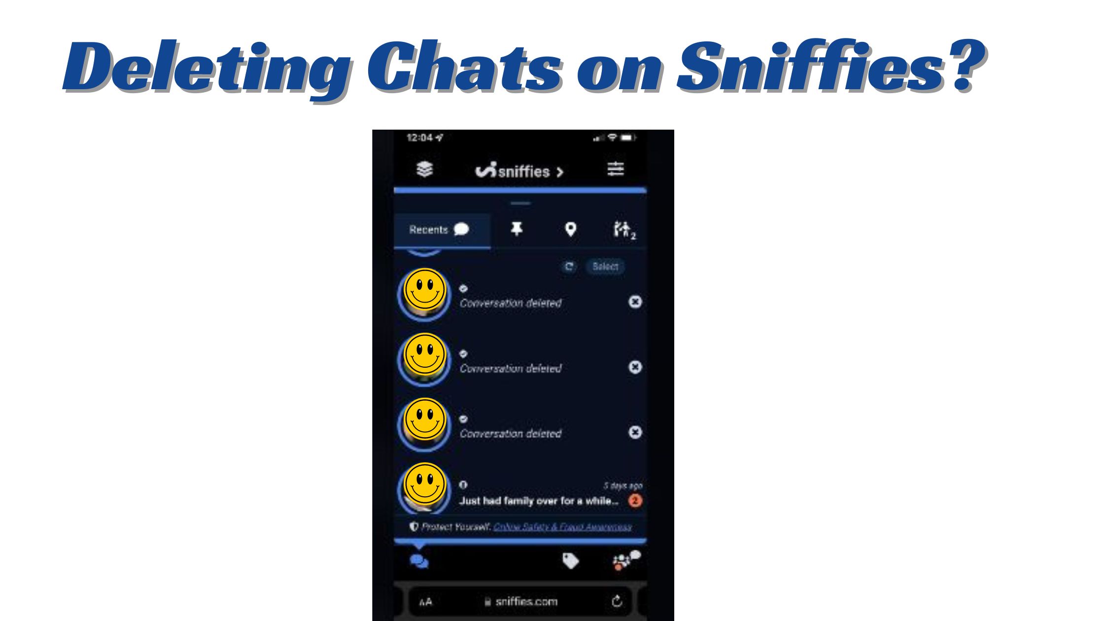 Delete Chats on Sniffies