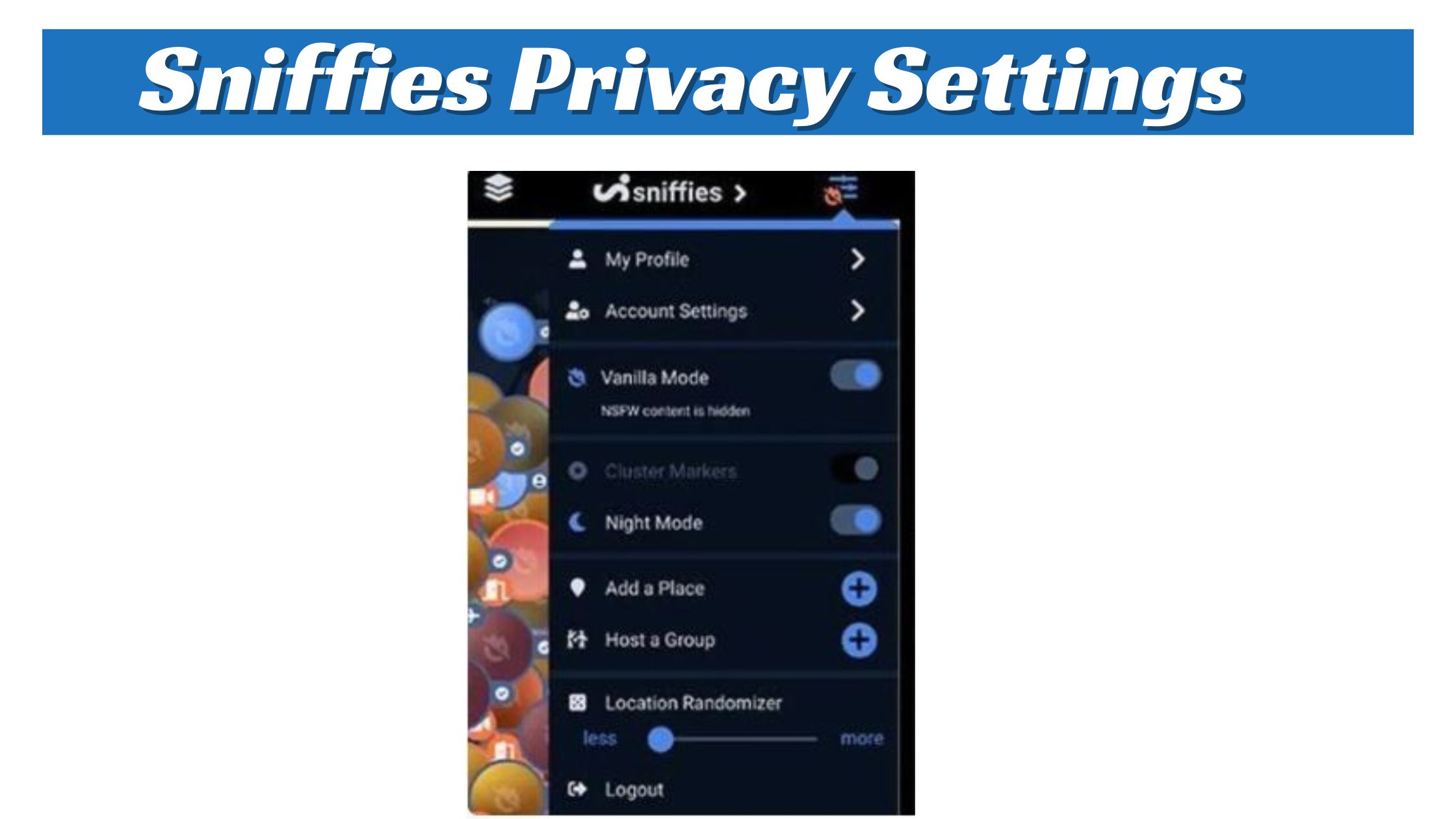 Sniffies Privacy Settings